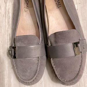Michael Kors Slip On Moccasin Silver Logo